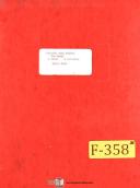Fellows-Fellows 7-Type High Speed Gear Shapers Machine Operators Manual Year (1951)-Type 7-01
